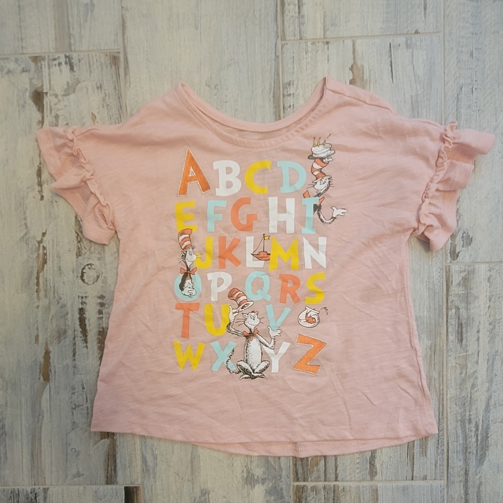 Dr. Seuss ABC Ruffle Shirt size 5T